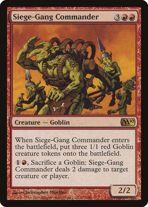 Siege-Gang Commander (M10-157) - rare - Foil