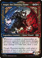 Aegar, the Freezing Flame (MUL-161Z) - uncommon: (Showcase) - Foil