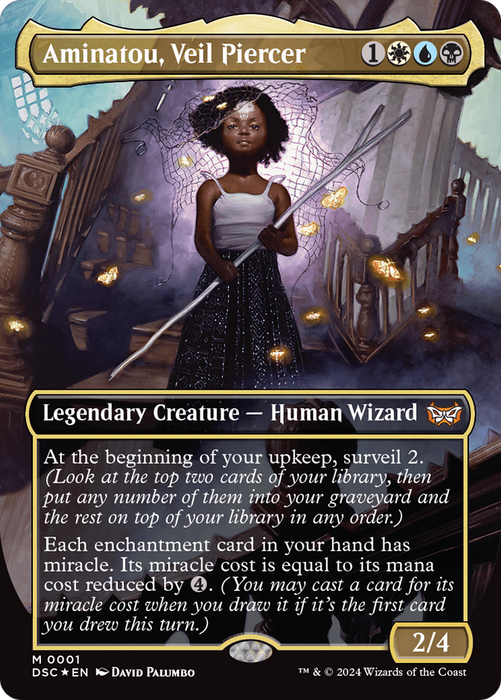 Aminatou, Veil Piercer (DSC-001) - mythic (Borderless) - Foil