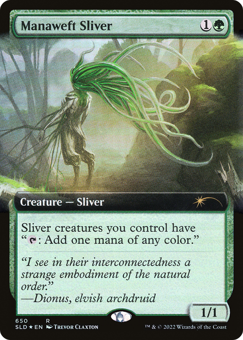 Manaweft Sliver (SLD-650) - rare: (Extended Art) - Foil