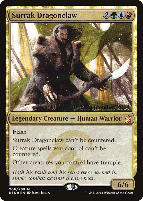 Surrak Dragonclaw (PRE-206S) - mythic - Foil