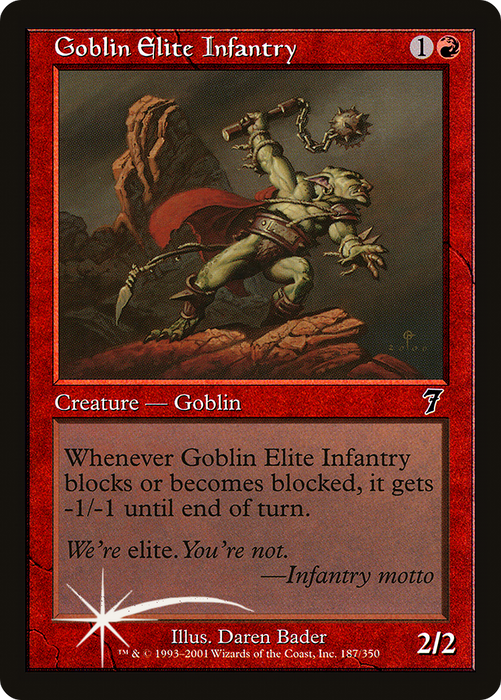 Goblin Elite Infantry (7ED-187★) - common - Foil