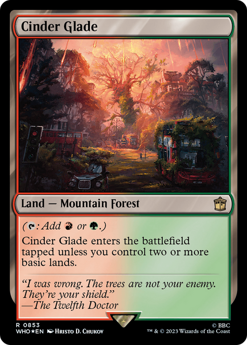 Cinder Glade (WHO-853) - rare - Foil