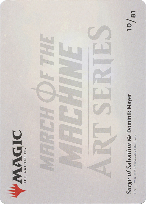 Surge of Salvation // Surge of Salvation (AMOM-010) - common (Borderless) - Foil