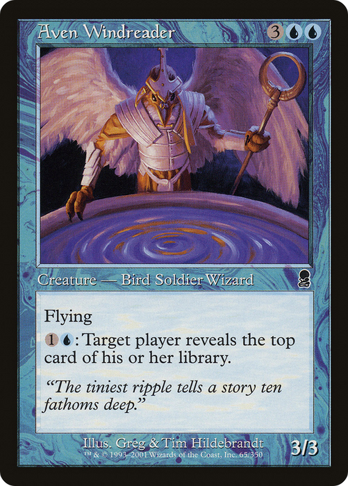 Aven Windreader (ODY-065) - common - Foil