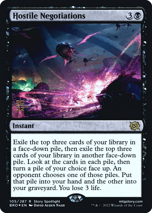 Hostile Negotiations (PRE-105S) - rare - Foil