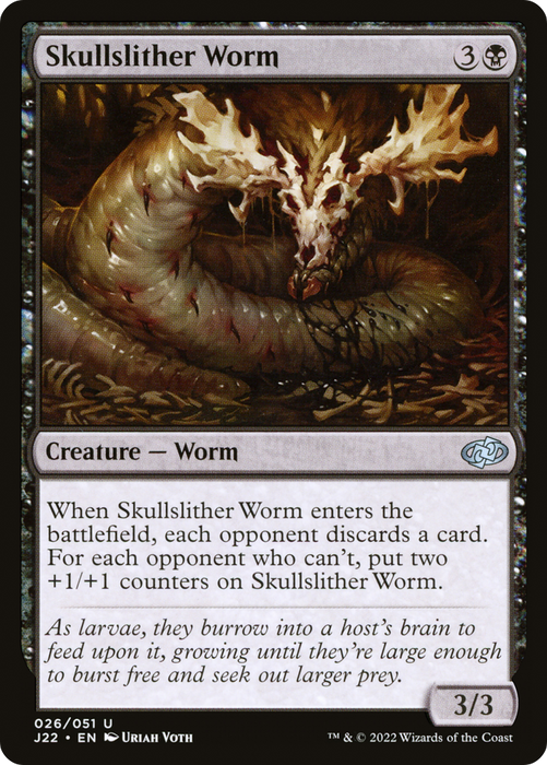 Skullslither Worm (J22-026) - uncommon