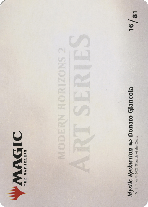 Mystic Redaction // Mystic Redaction (AMH2-016) - common (Borderless)