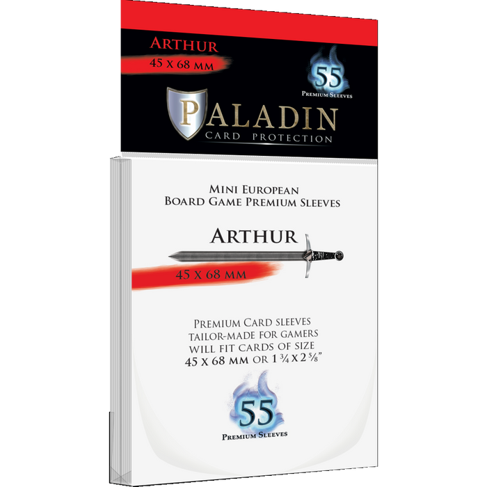 Protecteurs de cartes: Paladin Premium Arthur - 45mm x 68 mm