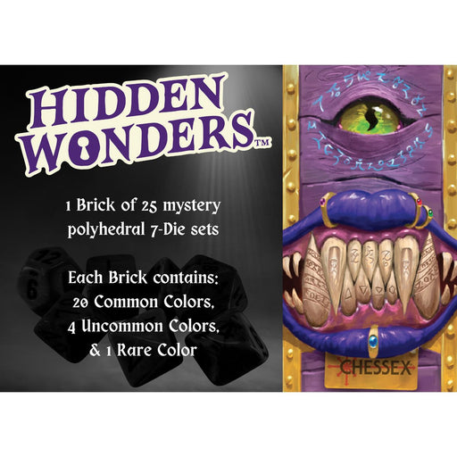 Hidden Wonders: Ensemble de 7 dés Polyédriques