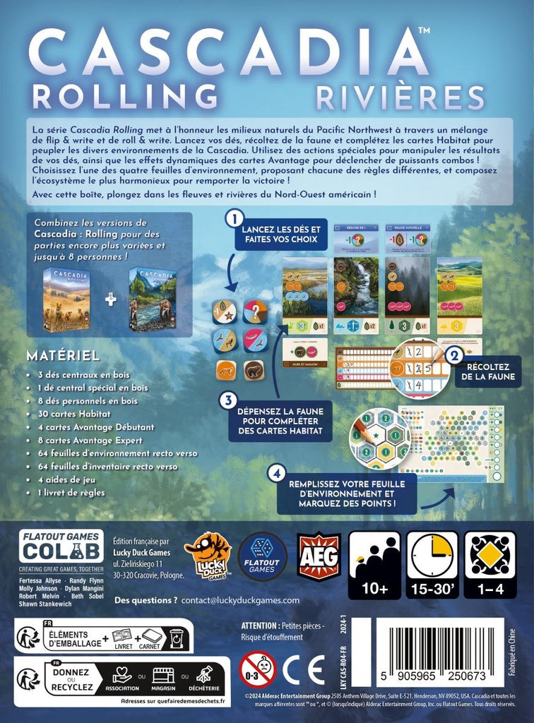 Cascadia: Rolling Rivières (French)