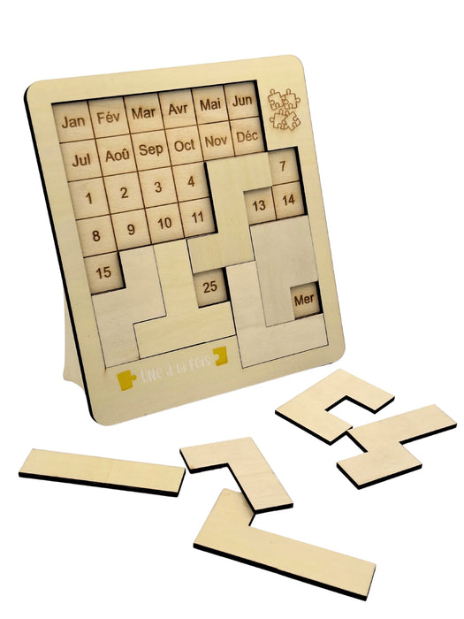 365: wooden puzzle calendar (French)