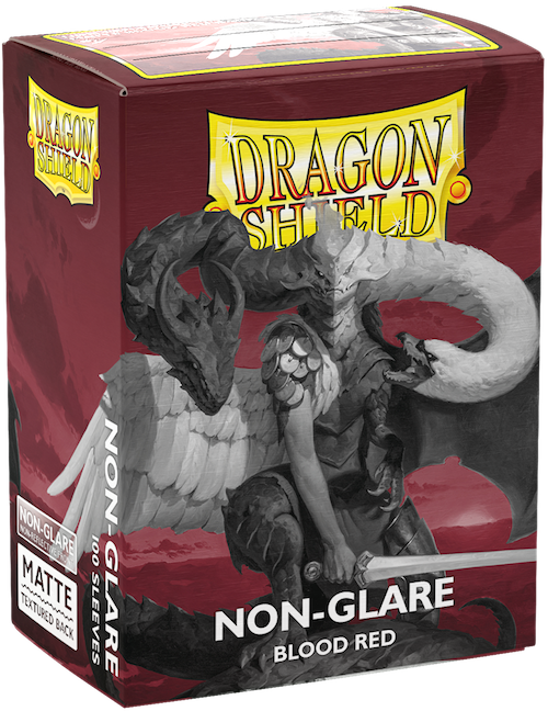 Sleeves: Dragon Shield Standard 100ct - Non-Glare Blood Red (Matte)