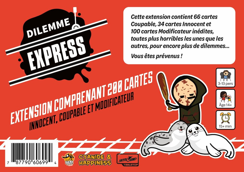 Dilemme Express : Extension Déconseillé aux -14 (français)