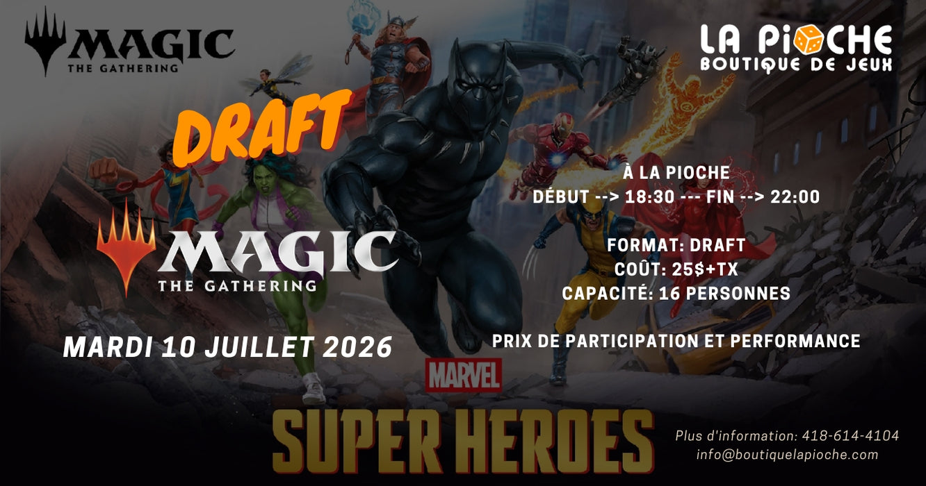 Draft - Marvel Super Heroes - 7 juillet 2026
