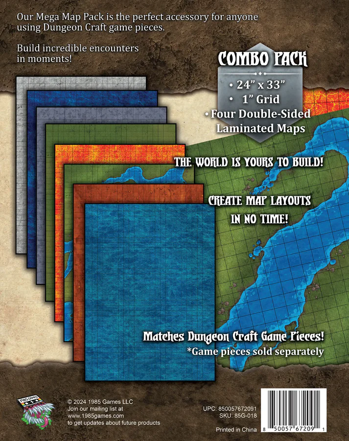 Dungeon Craft: Map Collection - Expeditions (Paquet de 4)