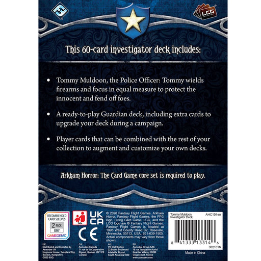 Arkham Horror LCG : Tommy Muldoon - Investigator Deck (anglais)