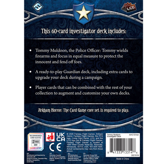 Arkham Horror LCG : Tommy Muldoon - Investigator Deck (anglais)