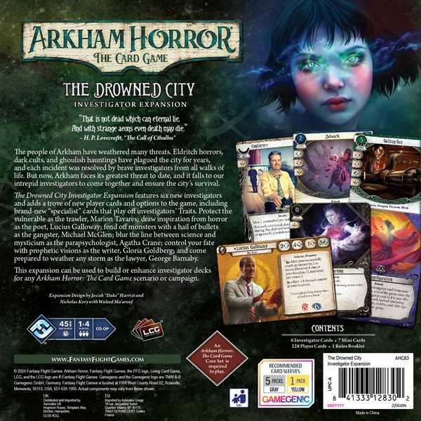Arkham Horror TCG: The Drowned City - Investigator Expansion (anglais)