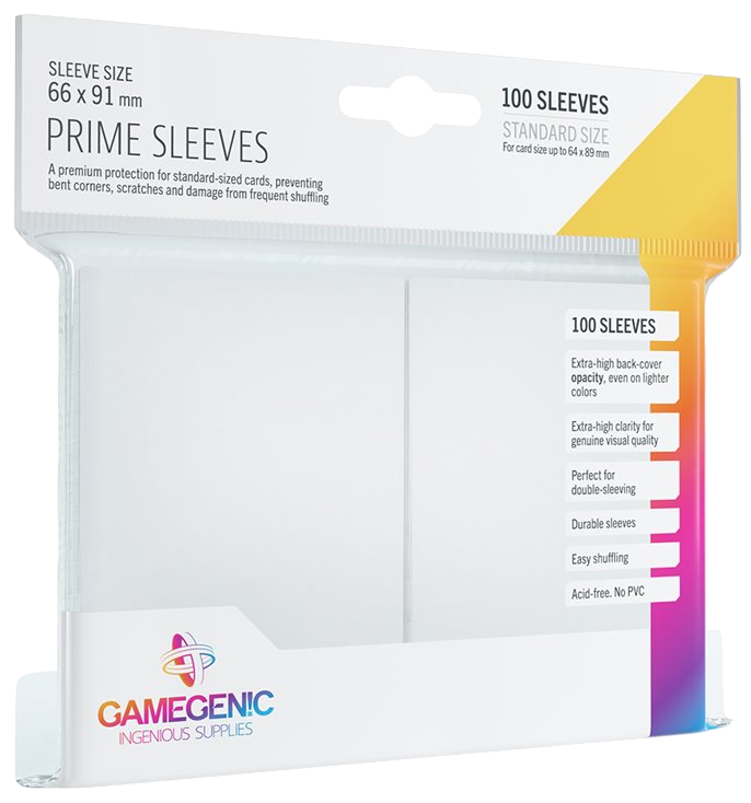Protecteurs de cartes: Gamegenic Prime - Blanc (paquet 100)