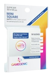 Protecteurs de cartes: Gamegenic Matte Mini Square-Sized (paquet 50)