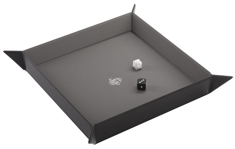 Magnetic Dice Tray : Square - Black / Gray (multilingue)