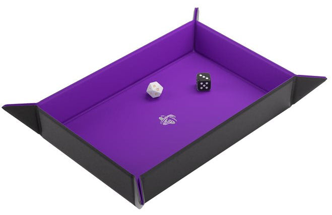 Magnetic Dice Tray : Rectangular - Black / Purple (multilingue)