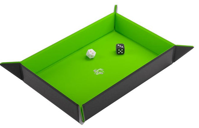 Magnetic Dice Tray : Rectangular - Black / Green (multilingue)