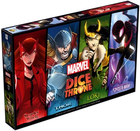 Marvel Dice Throne: Scarlet Witch vs Thor vs Loki vs Spider-man (French)