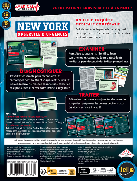 Medical Mysteries: New York - Service d'Urgences (français) - USAGÉ