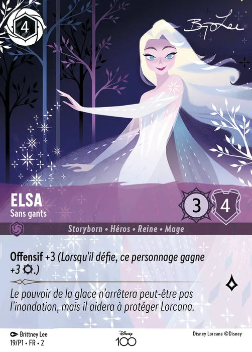 Elsa - Sans gants (Art Alternatif) (19) - D100P - Promo - Holofoil