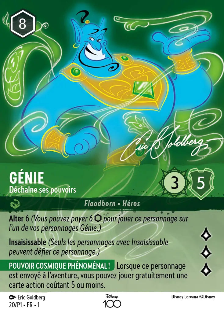 Génie - Déchaîne ses pouvoirs (Art Alternatif) (20) - D100P - Promo - Holofoil