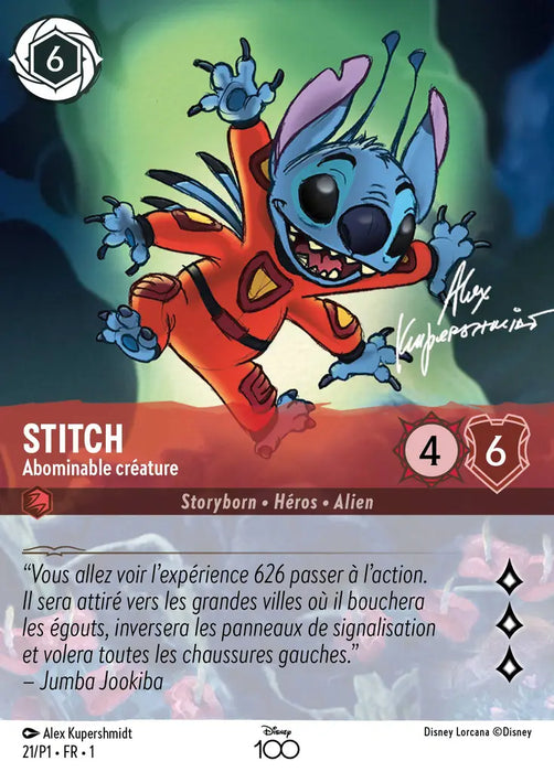 Stitch - Abominable créature (Art Alternatif) (21) - D100P - Promo - Holofoil