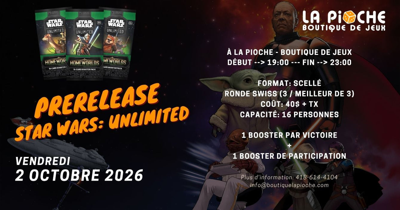 Prerelease - Homeworlds - 2 octobre 2026