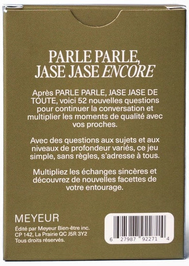 Parle Parle, Jase Jase: Encore (français)