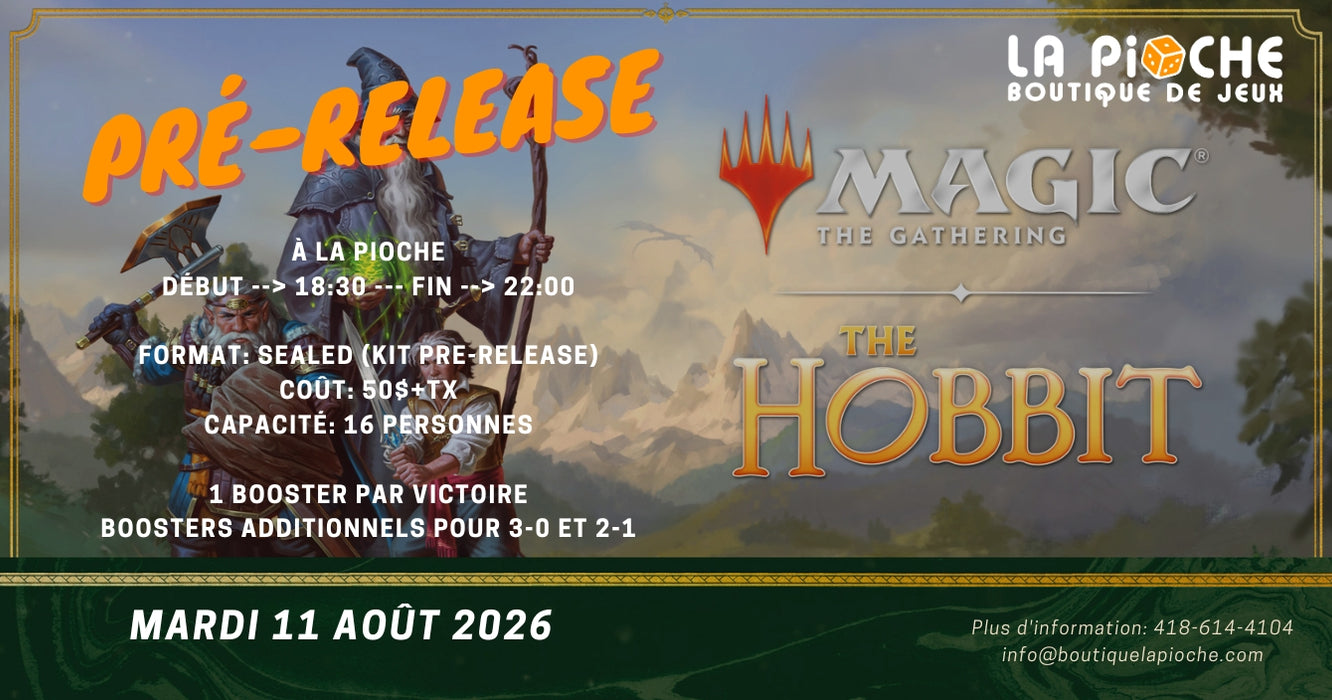 Pre-Release Magic: The Gathering - The Hobbit - 11 août 2026