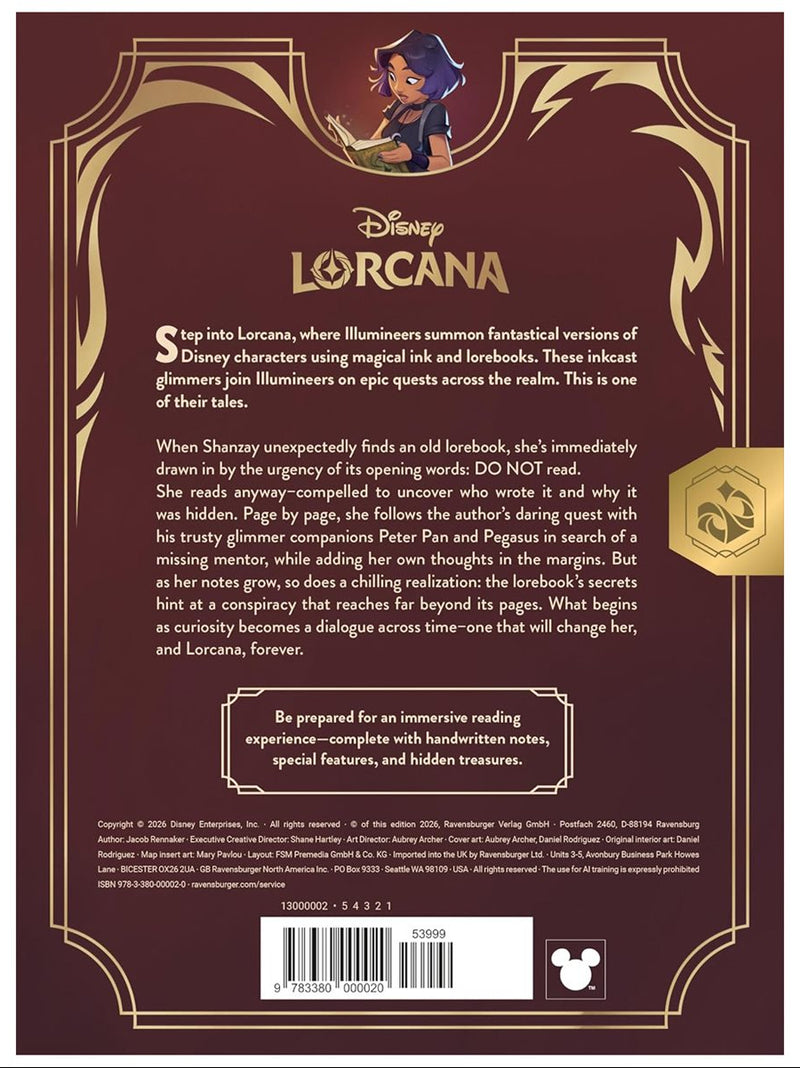 Disney Lorcana: Quest of Wonders - An Illumineer's Lorebook (anglais)
