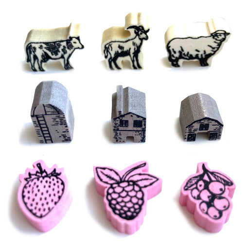 Fromage: Jetons Deluxe en Bois (multilingue)