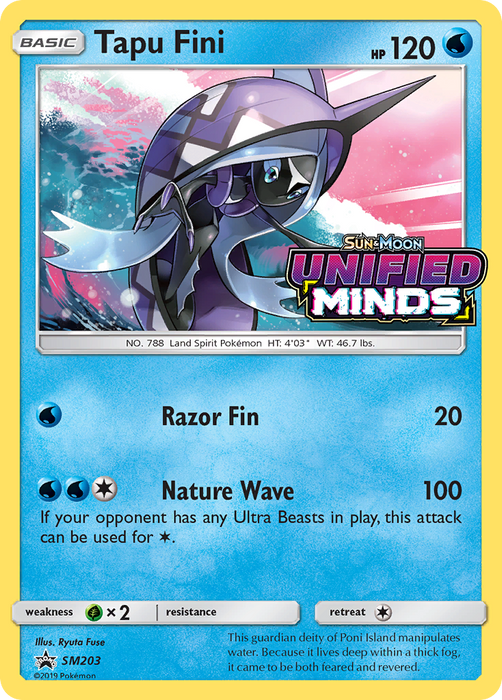 Tapu Fini (SM203) - SP  - Promo - Holofoil