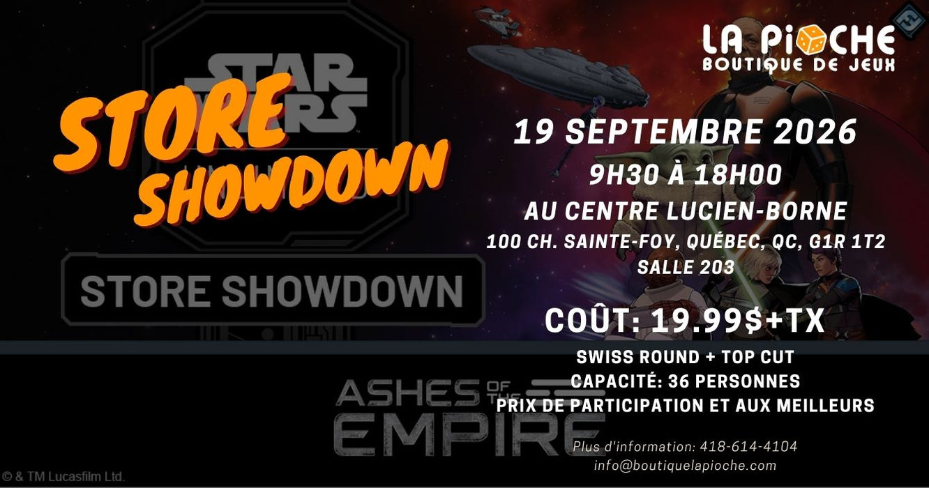 Store Showdown - Ashes of the Empire - 19 septembre 2026
