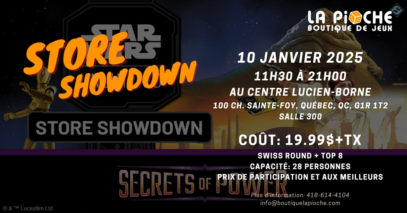 Store Showdown - Secrets of Power - 10 janvier 2026