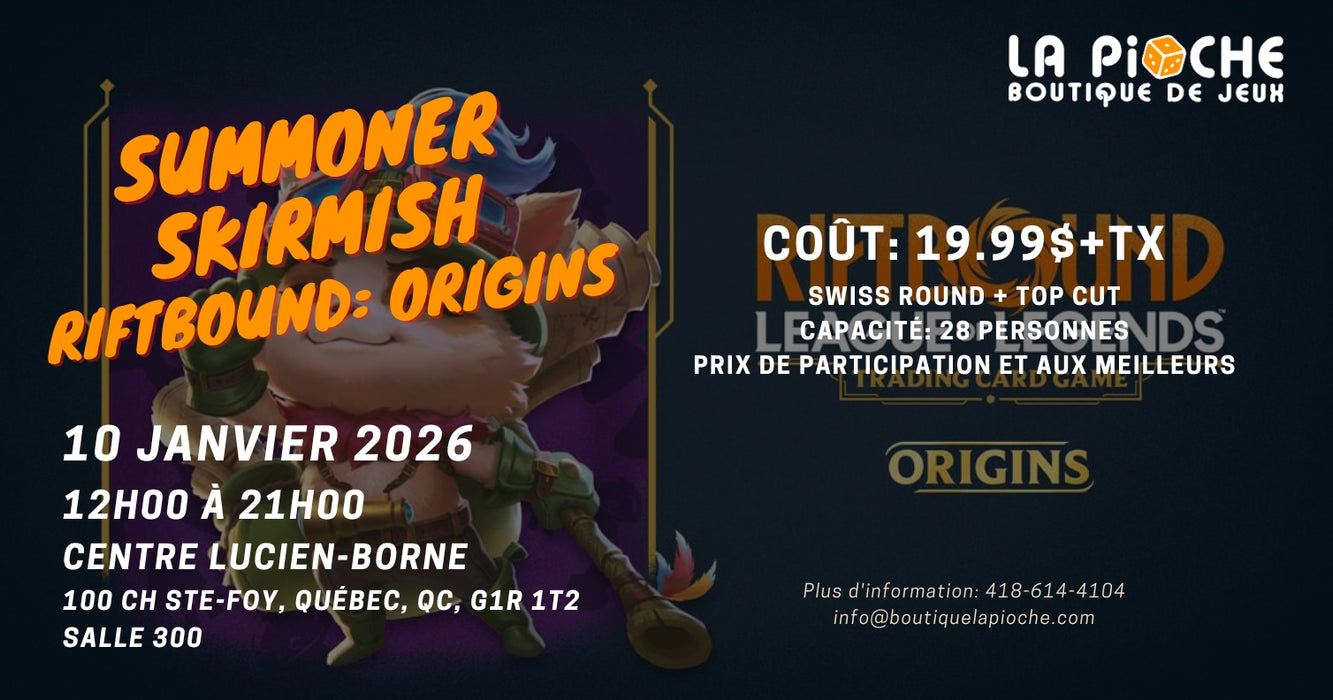 Summoner Skirmish - Origins - 10 janvier 2026