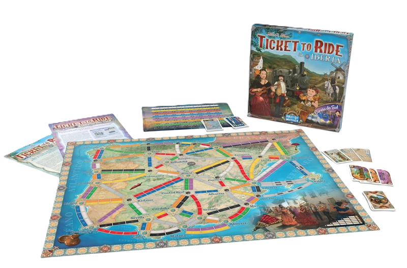 Les Aventuriers du Rail: Carte #8 - Iberia & Corée du Sud (multilingue)