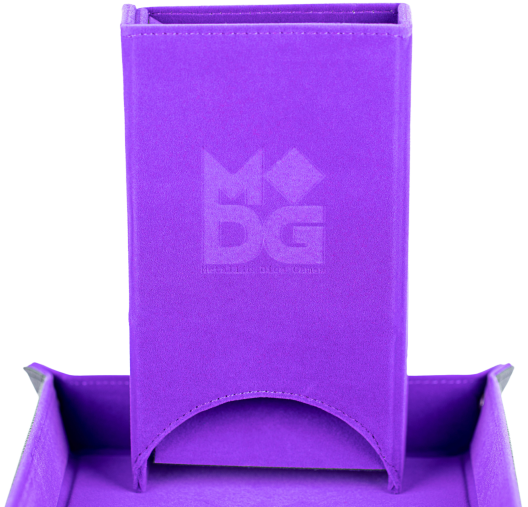 Tour à Dés Pliable en Velour Violet