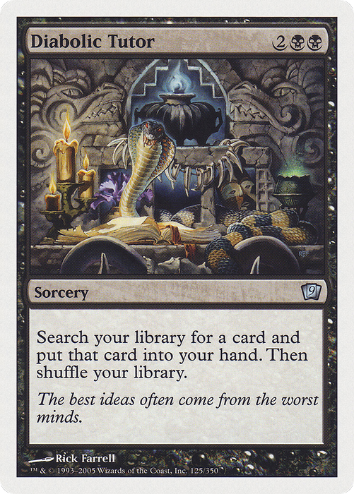Diabolic Tutor (9ED-125) - uncommon