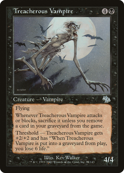 Treacherous Vampire (JUD-075) - uncommon - Foil