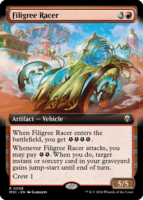 Filigree Racer (M3C-056) - rare: (Extended Art) - Foil