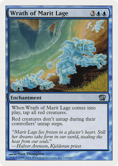 Wrath of Marit Lage (8ED-115) - uncommon