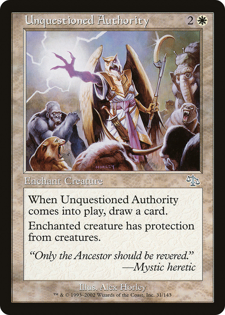 Unquestioned Authority (JUD-031) - uncommon