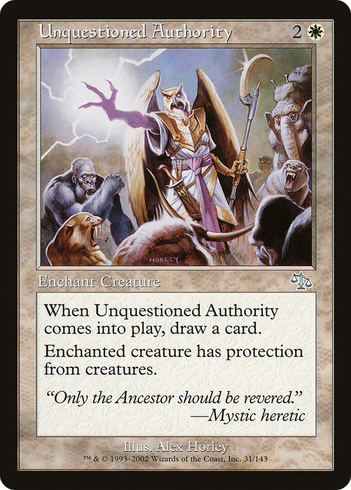Unquestioned Authority (JUD-031) - uncommon - Foil